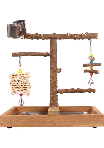 Parkeets Kanaryaları Budgie Için Çıkarılabilir Tepsi ile Kuş Tünemiş Tüneller (Yurt Dışından)