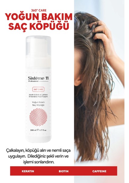 Yoğun Bakım Saç Köpüğü 200 ml 8684091009269
