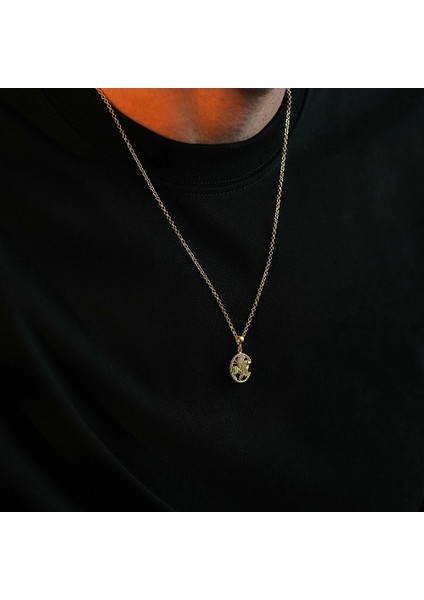 925 Ayar Gümüş Griffone Mitolojik Unısex Kolye