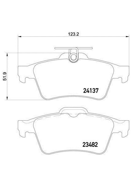 Renault Laguna Arka Fren Balatasi (2008-2012) 440601689R MGA55139 1.6, 1.5 Dcı, 2.0 Dcı fiyatları