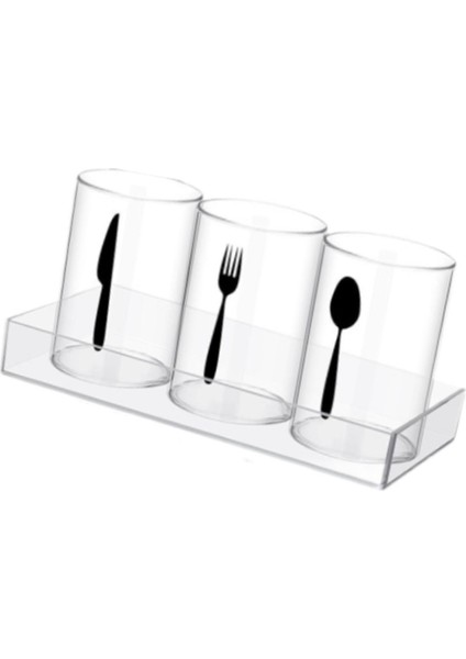 Masaüstü Piknik Dolabı Için Akrilik Çatal Depolama Organizer Eden Tutucu (Yurt Dışından) fırsatları