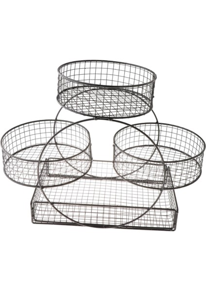 Katmanlı Tel Sepet Standı Örgü Meyve Kasesi Soğan Sebzesi (Yurt Dışından)
