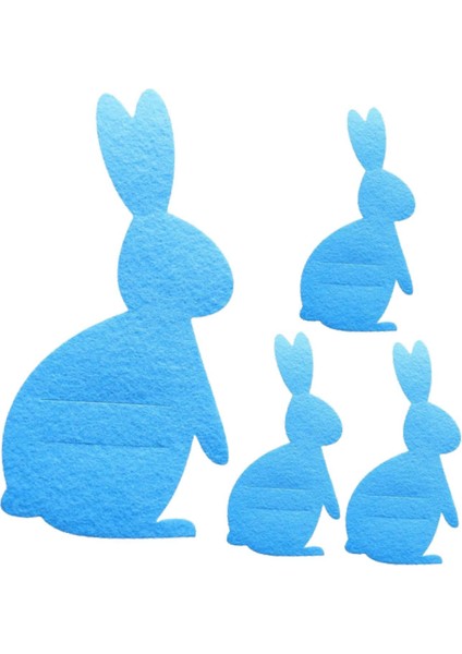 4pcs Paskalya Tavşanı Çatal Torbalar Streware Örleri Mavi (Yurt Dışından) fiyatları