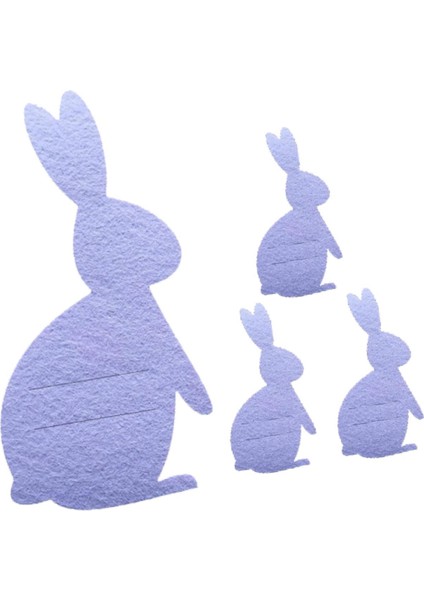 4pcs Paskalya Tavşanı Çatal Torbalar Steware Örleri Violet (Yurt Dışından) modelleri