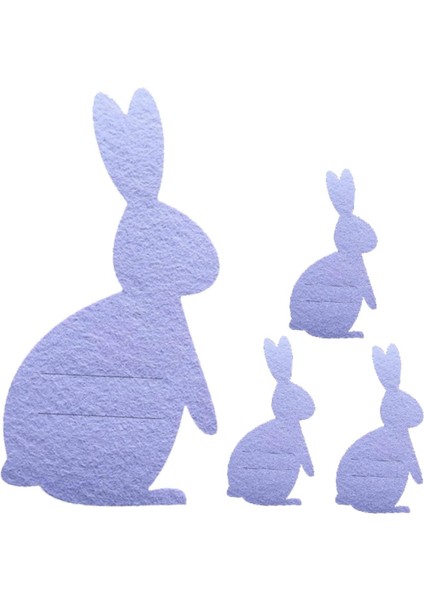 4pcs Paskalya Tavşanı Çatal Torbalar Steware Örleri Violet (Yurt Dışından) fırsatları