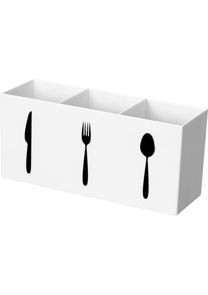 Akrilik Silverware Organizer 3 Yavru Yemek Çubukları Için (Yurt Dışından)