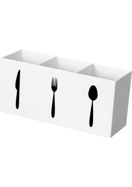 Akrilik Silverware Organizer 3 Yavru Yemek Çubukları Için (Yurt Dışından)