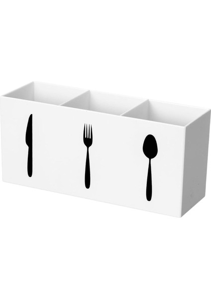Akrilik Silverware Organizer 3 Yavru Yemek Çubukları Için (Yurt Dışından)