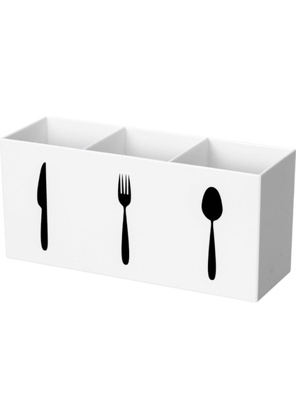Akrilik Silverware Organizer 3 Yavru Yemek Çubukları Için (Yurt Dışından)