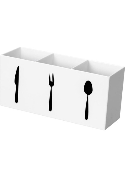Akrilik Silverware Organizer 3 Yavru Yemek Çubukları Için (Yurt Dışından)