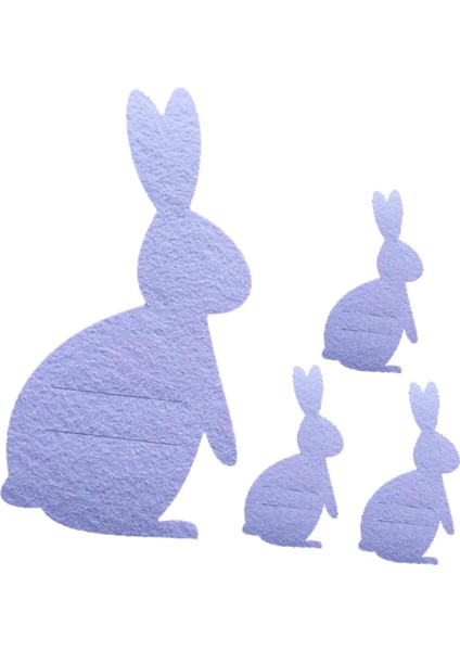 4pcs Paskalya Tavşanı Eden Çatal Torbalar Torbalar Gümüş Eş Çanta (Yurt Dışından) fiyatları