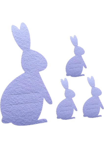 4pcs Paskalya Tavşanı Eden Çatal Torbalar Torbalar Gümüş Eş Çanta (Yurt Dışından) indirimleri