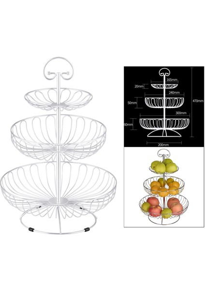 Metal Tel Sepet Kase Rafı Ev Mutfak (Yurt Dışından) indirimleri