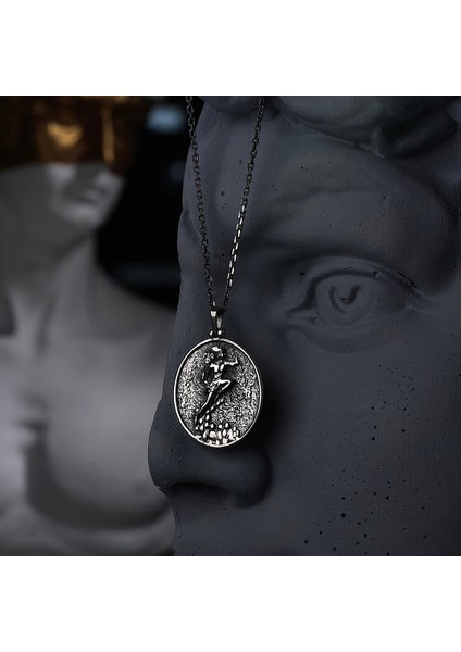 925 Ayar Gümüş Hermes Tanrısı Unısex Kolye fırsatları