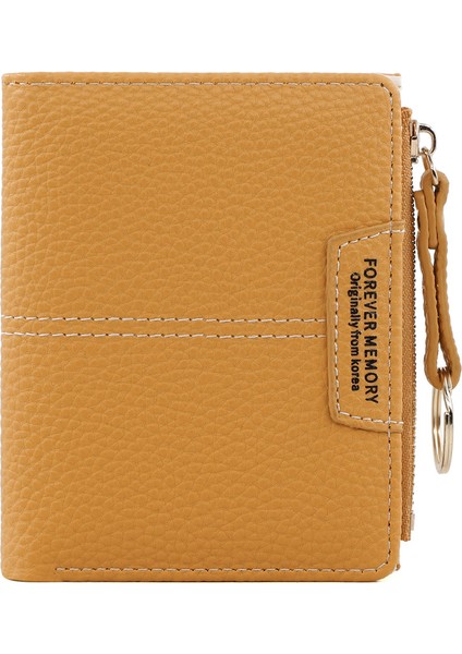 Bayan Cüzdan Kısa Basit Kart Tutucu Para Cüzdanı Öğrenci Clutch Katlanır Cüzdan Moda (Yurt Dışından)