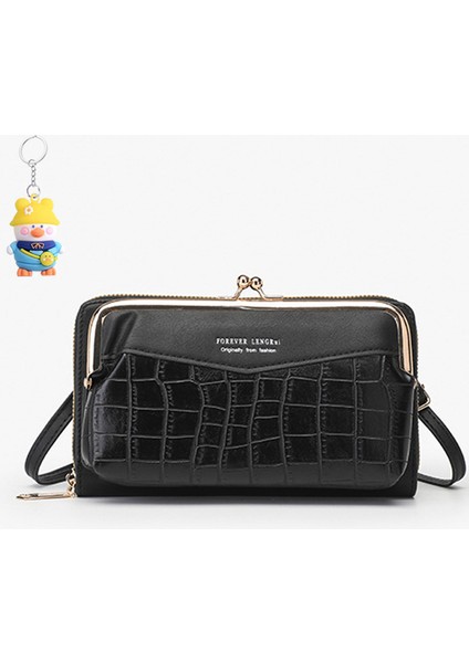 Bayan Cüzdan Uzun Fermuarlı Cüzdan Büyük Kapasiteli Clutch Moda Cep Telefonu Cüzdanı (Yurt Dışından)