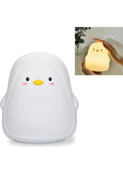 Penguen Silikon Gece Lambası Penguen Beyaz Beyaz (Yurt Dışından) fiyatları