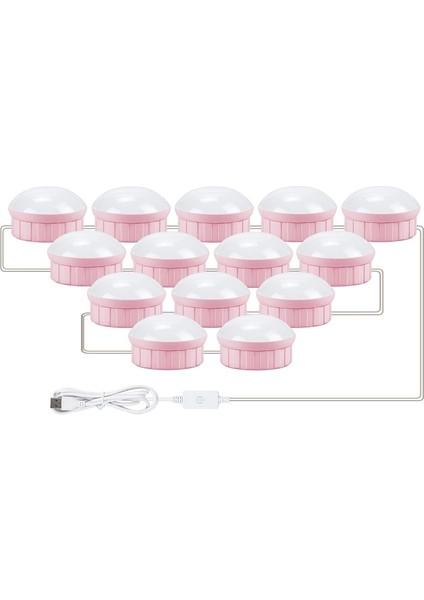 USB Dokunmatik Karartma Dolgu Işığı 14 LED Beyaz (Yurt Dışından)
