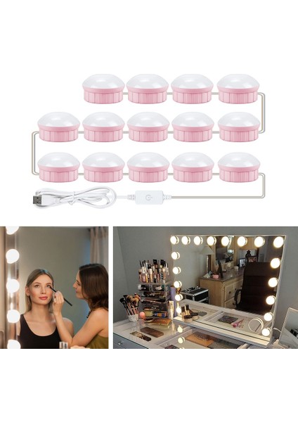 USB Dokunmatik Karartma Dolgu Işığı 14 LED Beyaz (Yurt Dışından) fırsatları