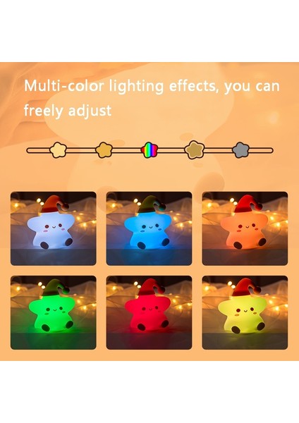 Silikon Yıldızlı Gece Lambası, Spec: Touch Sensor Çok Renkli (Yurt Dışından) fırsatları