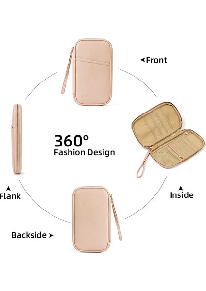 Pasaport Çantası Büyük Kapasiteli Kart Tutucu Seyahat Belgesi Koruyucu Kılıfı Depolanabilir Çanta Pasaport Cüzdanı Cüzdan (Yurt Dışından) modelleri