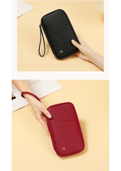 Pasaport Çantası Büyük Kapasiteli Kart Tutucu Seyahat Belgesi Koruyucu Kılıfı Depolanabilir Çanta Pasaport Cüzdanı Cüzdan (Yurt Dışından) indirimleri