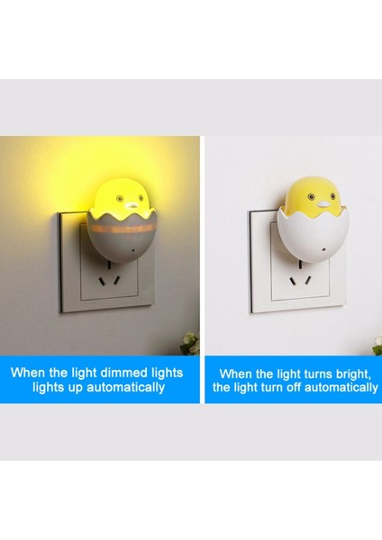 Lambalar LED Gece Lambası Işık Kontrol Sensörü Yatak Odası Gece Lambası Çok Renkli (Yurt Dışından) fiyatları