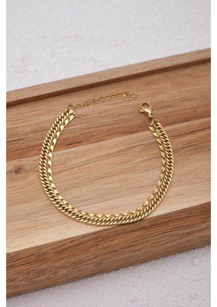 Çelik 2'li Kombin Papağan ve Almak Gurmet Zincir Bileklik Kararmaz 17+4cm & 21CM fırsatları