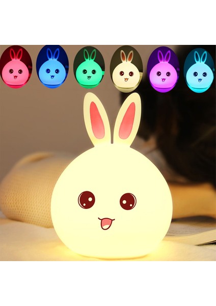 Yaratıcı 7 Renkli Renk Değişikliği USB Şarjı Pembe (Yurt Dışından)