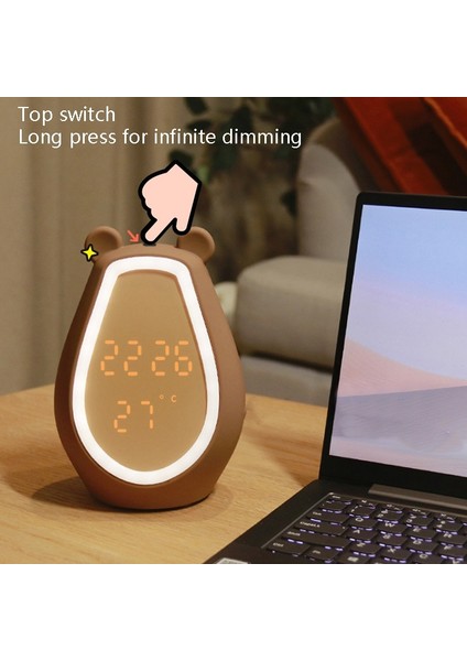 LED Dijital Sessiz Başucu Lambası Çok Renkli (Yurt Dışından) fırsatları