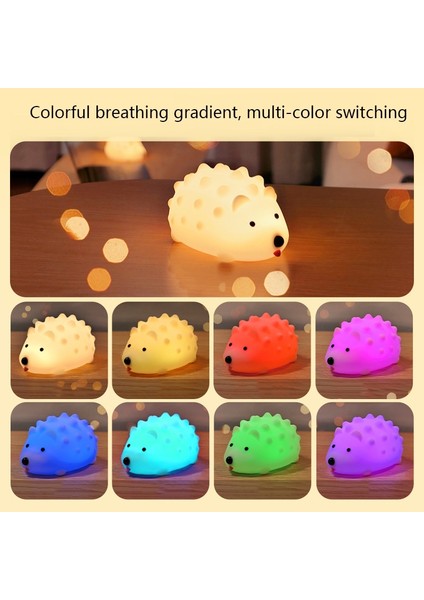 Cute Hedgehog Gece Lambası, Stil: Remote Control Zd-27 Hedgehog Remote Control Çok Renkli (Yurt Dışından)
