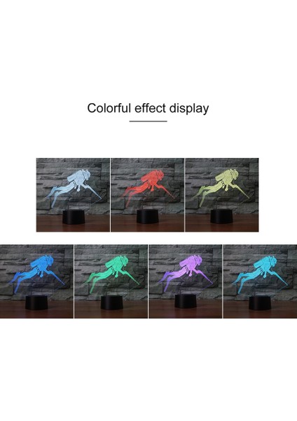 Dalış Gece Lambası, USB ve Çok Renkli (Yurt Dışından) modelleri