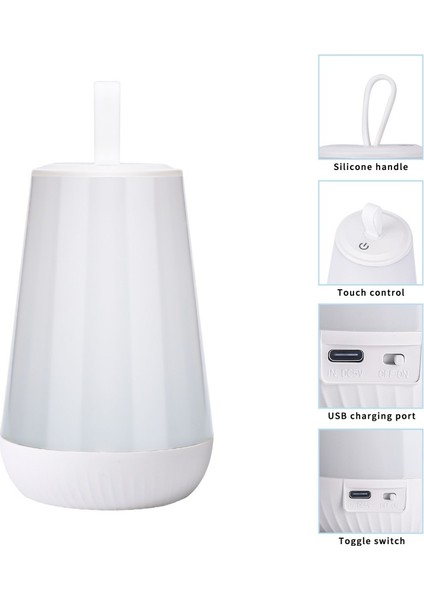 ST117 Rgb Taşınabilir Başucu Gece Lambası Çok Renkli (Yurt Dışından)