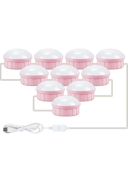 USB Dokunmatik Karartma Dolgu Işığı 10 LED Beyaz (Yurt Dışından)