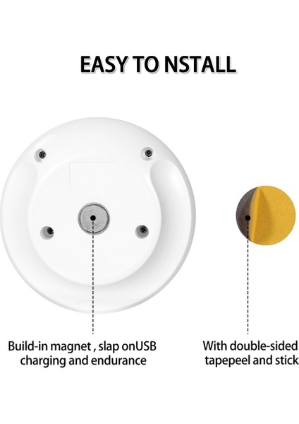USB Işık ve Insan Vücudu Algılama Manyetik Lamba Soğuk Beyaz (Yurt Dışından) fırsatları