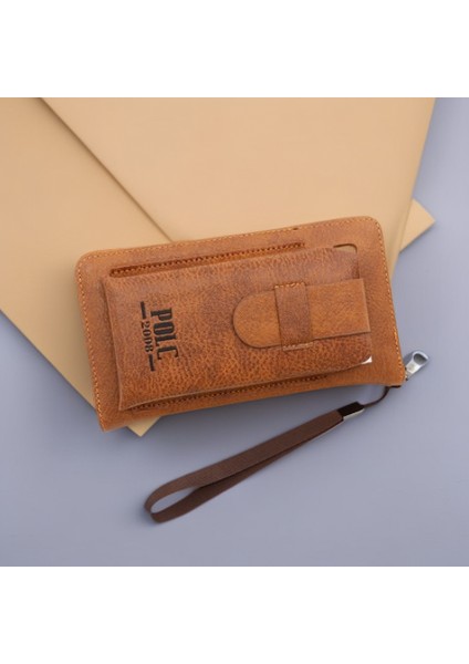 Erkekler Uzun Cüzdan Iş Clutch Çoklu Kart Yuvası Cüzdan Büyük Kapasiteli Taşınabilir Cep Telefonu Çantası (Yurt Dışından) fiyatları