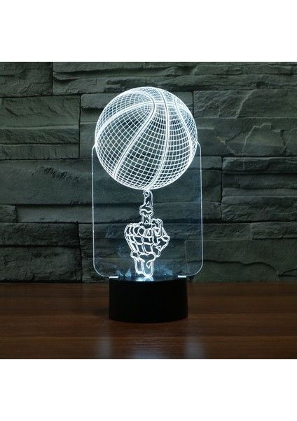Basketbol LED Gece Lambası, USB ve Çok Renkli (Yurt Dışından)