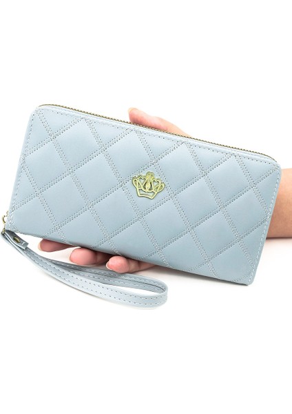 Basit Kadın Tek Çekme Çantası Çok Fonksiyonlu Büyük Kapasiteli Çok Kart Yuvası Kadın Fermuarlı Çantası (Yurt Dışından) fiyatları