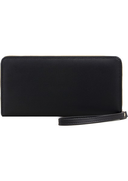 Basit Kadın Tek Çekme Çantası Çok Fonksiyonlu Büyük Kapasiteli Çok Kart Yuvası Kadın Fermuarlı Çantası (Yurt Dışından) modelleri