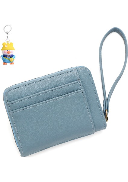 Fermuarlı Para Cüzdanı Bayanlar Kısa Mini Küçük Cüzdan Kart Paralar Anahtar Saklama Çantası Para Cüzdanı (Yurt Dışından)