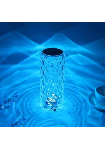 Rgb Kristal Gül Masa Lambası Uzaktan Kumanda Modeli Çok Renkli (Yurt Dışından)