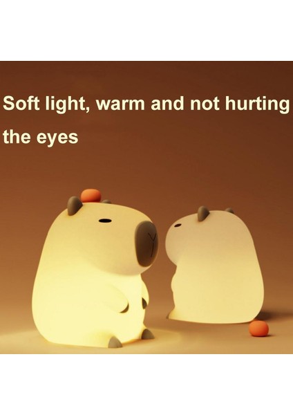 Sevimli Karikatür Guinea Pig Gece Lambası Süsleri Pat Light Çok Renkli (Yurt Dışından) modelleri