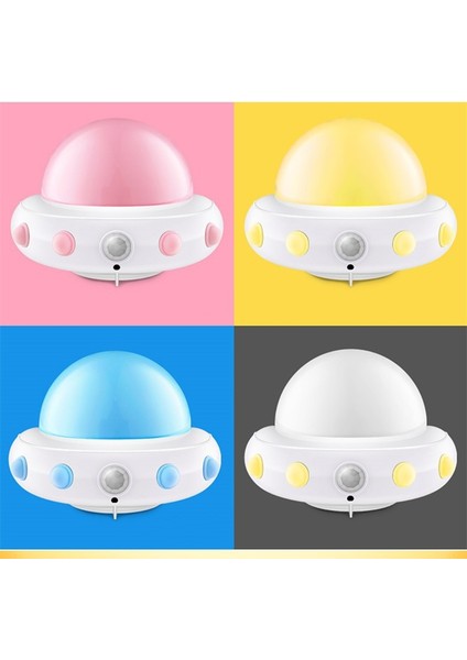Ufo Uzaktan Kumanda Akıllı Sensör USB Şarj LED Gece Lambası Sarı (Yurt Dışından) fırsatları