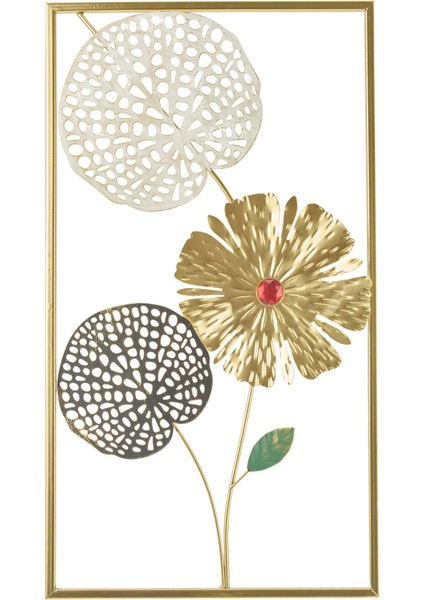 Deco Gardenya Metal Tablo - Renkli - 45X25 cm