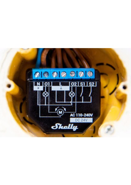 Shelly Plus 2pm 2 Kanallı Enerji Ölçer Akıllı Ev Anahtarı - Wifi & Bluetooth Kontrollü Röle (Android, Ios, Alexa & Google Uyumlu)