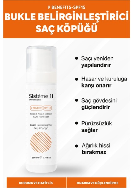 Bukle Belirginleştirici Köpük 200 ml 8684091008972