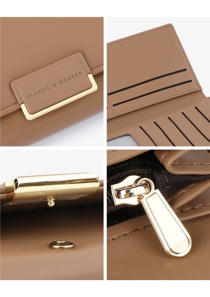 Moda Uzun Kadın El Çantası Üç Katlı Büyük Kapasiteli Kadın Cüzdan Kart Tutucu (Yurt Dışından) indirimleri