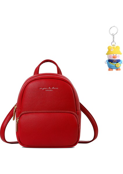 Moda Bayan Basit Sırt Çantası Büyük Kapasiteli Sevimli Öğrenci Başliyö Sırt Çantası (Yurt Dışından)