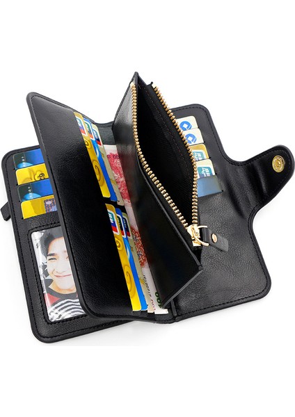 Bayanlar Cüzdan Para Cüzdanı Clutch Çok Fonksiyonlu Büyük Kapasiteli Uzun Cüzdan (Yurt Dışından)