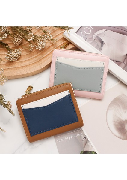 Bayan Cüzdan Moda Basit Para Cüzdan Kart Tutucu Toka Iki Katlı Bayan Kısa Cüzdan (Yurt Dışından) fiyatları